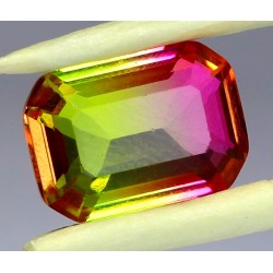 Bi Color Quartz 6.50 CT Gemstone Afghanistan 0010