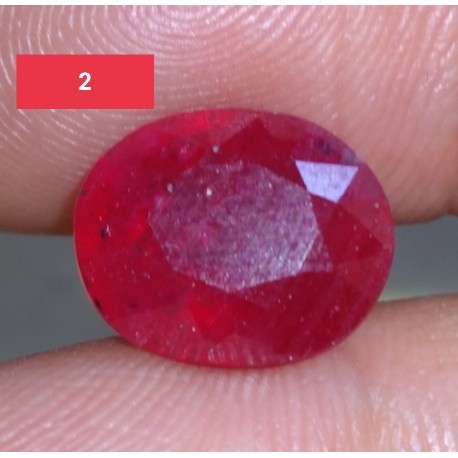 5.10 Carat 100% Natural Ruby color enhanced Gemstone Afghanistan Product No 2