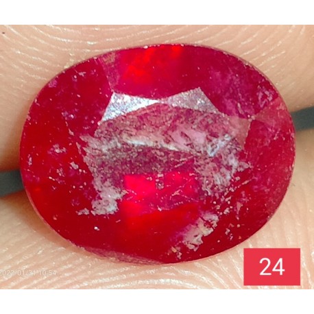 4.55 CT 100% Natural Ruby Gemstone Africa Color Enhance Product No 24