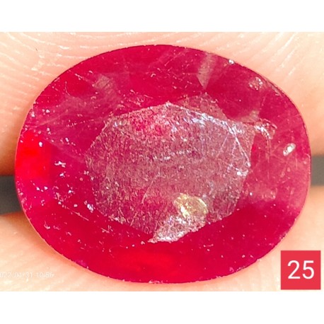 4.5 CT  Natural Ruby Gemstone Africa Color Enhance Product No 25