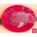 4.5 CT  Natural Ruby Gemstone Africa Color Enhance Product No 25