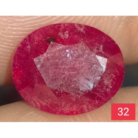 4.25 CT  Natural Ruby Gemstone Africa Color Enhance Product No 32