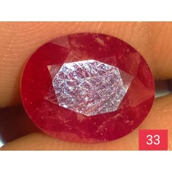 4.25 CT  Natural Ruby Gemstone Africa Color Enhance Product No 33