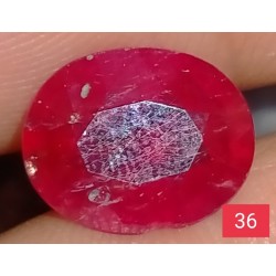 4.15 CT  Natural Ruby Gemstone Africa Color Enhance Product No 36