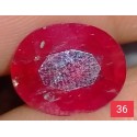 4.15 CT  Natural Ruby Gemstone Africa Color Enhance Product No 36