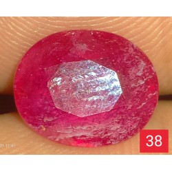 4.15 CT  Natural Ruby Gemstone Africa Color Enhance Product No 38