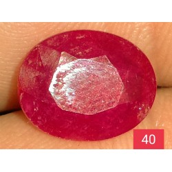 3.70 CT  Natural Ruby Gemstone Africa Color Enhance Product No 40