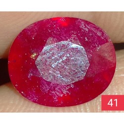 3.90 CT  Natural Ruby Gemstone Africa Color Enhance Product No 41