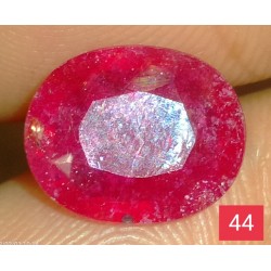 3.75 CT  Natural Ruby Gemstone Africa Color Enhance Product No 44