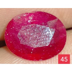 3.45 CT  Natural Ruby Gemstone Africa Color Enhance Product No 45