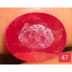 3.85 CT  Natural Ruby Gemstone Africa Color Enhance Product No 47