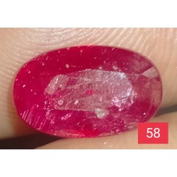 2.35 CT  Natural Ruby Gemstone Africa Color Enhance Product No 58