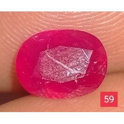 1.55 CT  Natural Ruby Gemstone Africa Color Enhance Product No 59