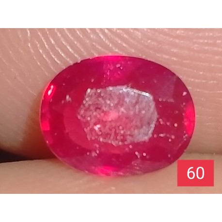 1.15 CT  Natural Ruby Gemstone Africa Color Enhance Product No 60