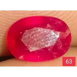 1.80 CT  Natural Ruby Gemstone Africa Color Enhance Product No 63