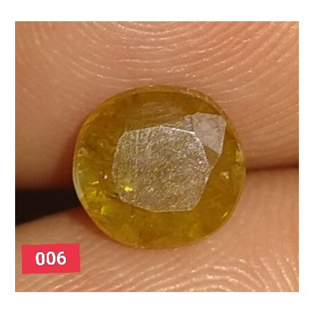 1.85 Carat 100% Natural Yellow Sapphire Gemstone Afghanistan Product No 006