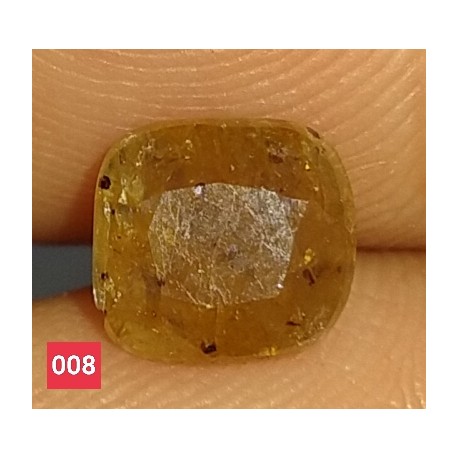 1.70 Carat 100% Natural Yellow Sapphire Gemstone Afghanistan Product No 009