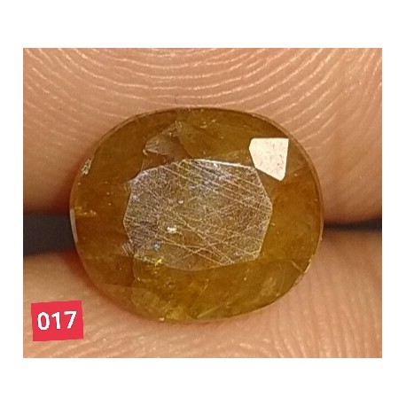 3.90 Carat 100% Natural Yellow Sapphire Gemstone Afghanistan Product No 0017