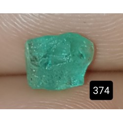 0.85 CT 100% Natural  Rough Emerald Gemstone Afghanistan 374