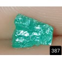 0.65 CT 100% Natural  Rough Emerald Gemstone Afghanistan 387