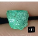 1.35  CT 100% Natural  Rough Emerald Gemstone Afghanistan 411