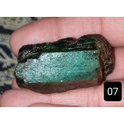 214 CT 100% Natural  Rough Emerald Gemstone Afghanistan 007