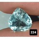 2.45 Carat 100% Natural Aquamarine Gemstone Afghanistan Product No 0224