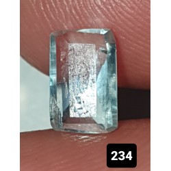 0.75 Carat 100% Natural Aquamarine Gemstone Afghanistan Product No 0234