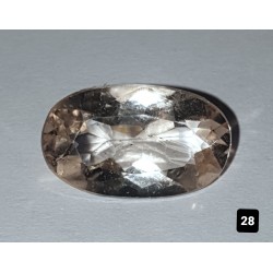 3.55 Carat 100% Natural Transparent Topaz Gemstone Afghanistan Product No 0082