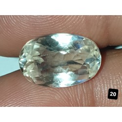 5.35 Carat 100% Natural Transparent Topaz Gemstone Afghanistan Product No 0089