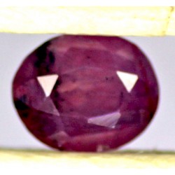 Ruby 0.5 CT Oval Red Gemstone Kashmir 0082 