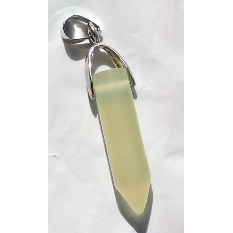 Onyx Pendant 14 CT Green Gemstone Afghanistan 055