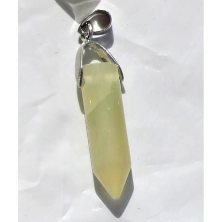 Onyx Pendant 18 CT Green Gemstone Afghanistan 085